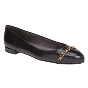 💯 Auth Stuart Weitzman Black Ballet Flats 7.5M